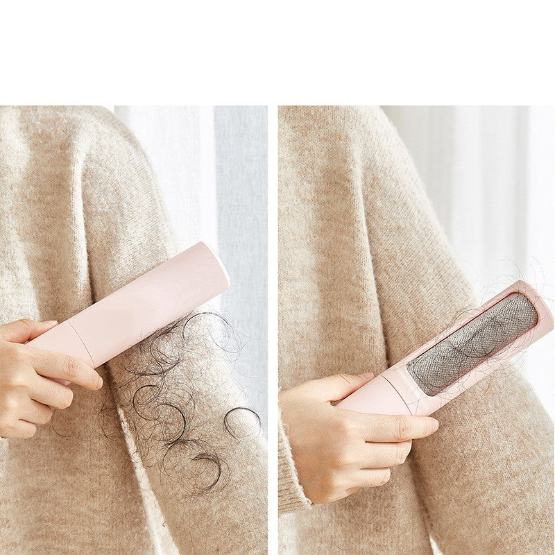 2-in-1 Reusable Pet Hair Remover Self-Cleaning Brush for Cats & Dogs