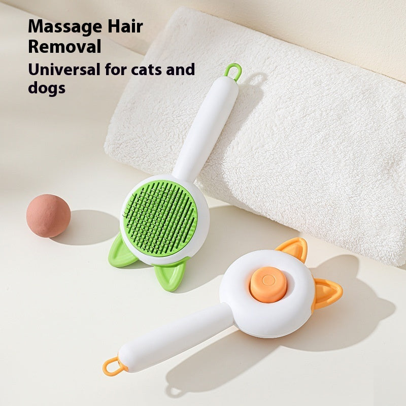 Self-Cleaning Pet Brush – Grooming Comb for Dogs & Cats