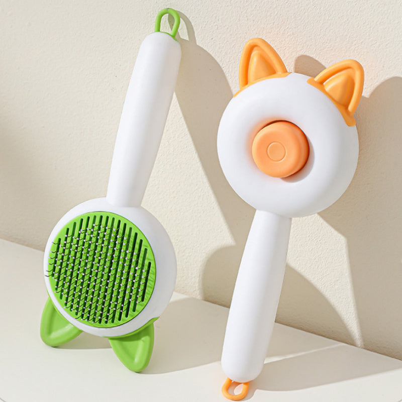 Self-Cleaning Pet Brush – Grooming Comb for Dogs & Cats