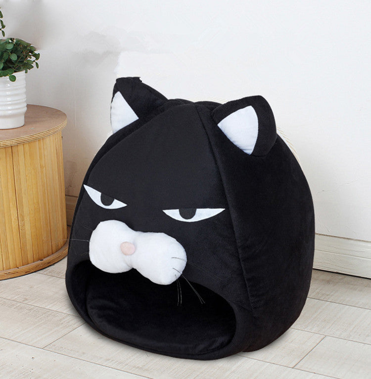 2-in-1 Cat Bed & Litter Mat – Cozy Sleeping Nest for Cats