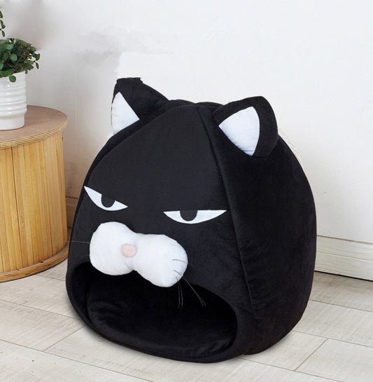 2-in-1 Cat Bed & Litter Mat – Cozy Sleeping Nest for Cats