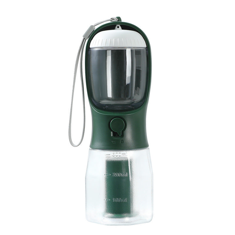 3 in 1 Dog Water Cup Food and Garbage Bag Holder