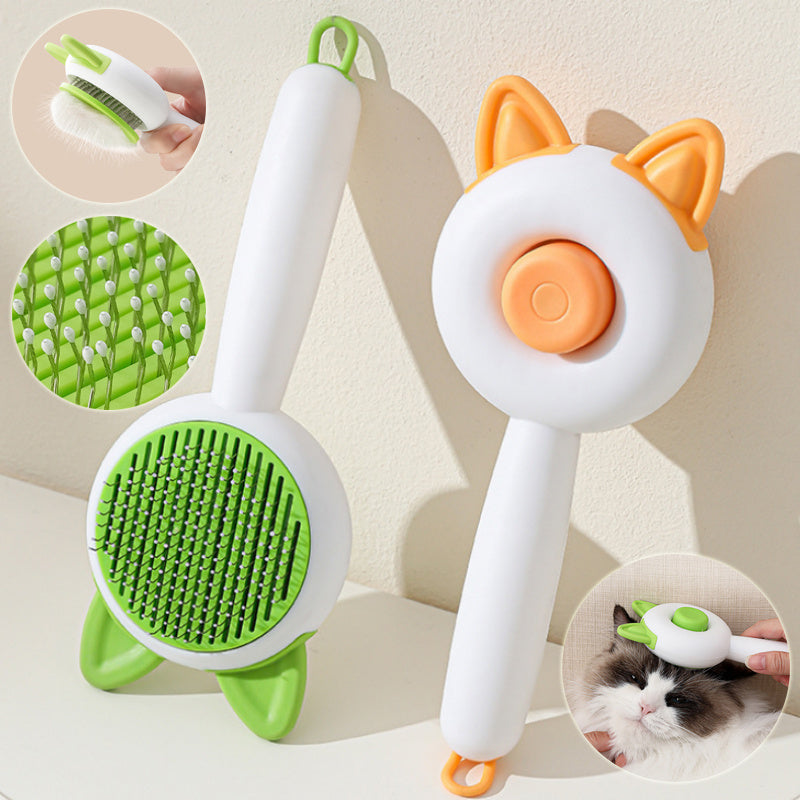 Self-Cleaning Pet Brush – Grooming Comb for Dogs & Cats